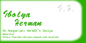 ibolya herman business card